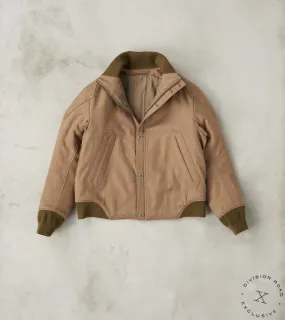 American Vector Bomber - Fox Brothers® Fawn Covert Cloth