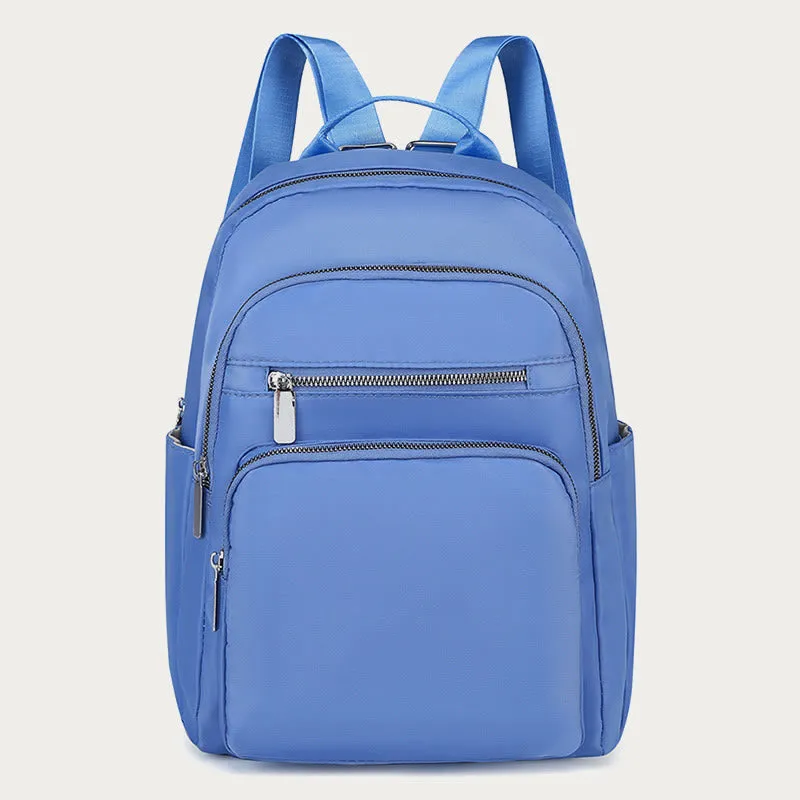 Backpack For Daily Use Simple Solid Color Casual Oxford Daypack