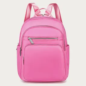 Backpack For Daily Use Simple Solid Color Casual Oxford Daypack