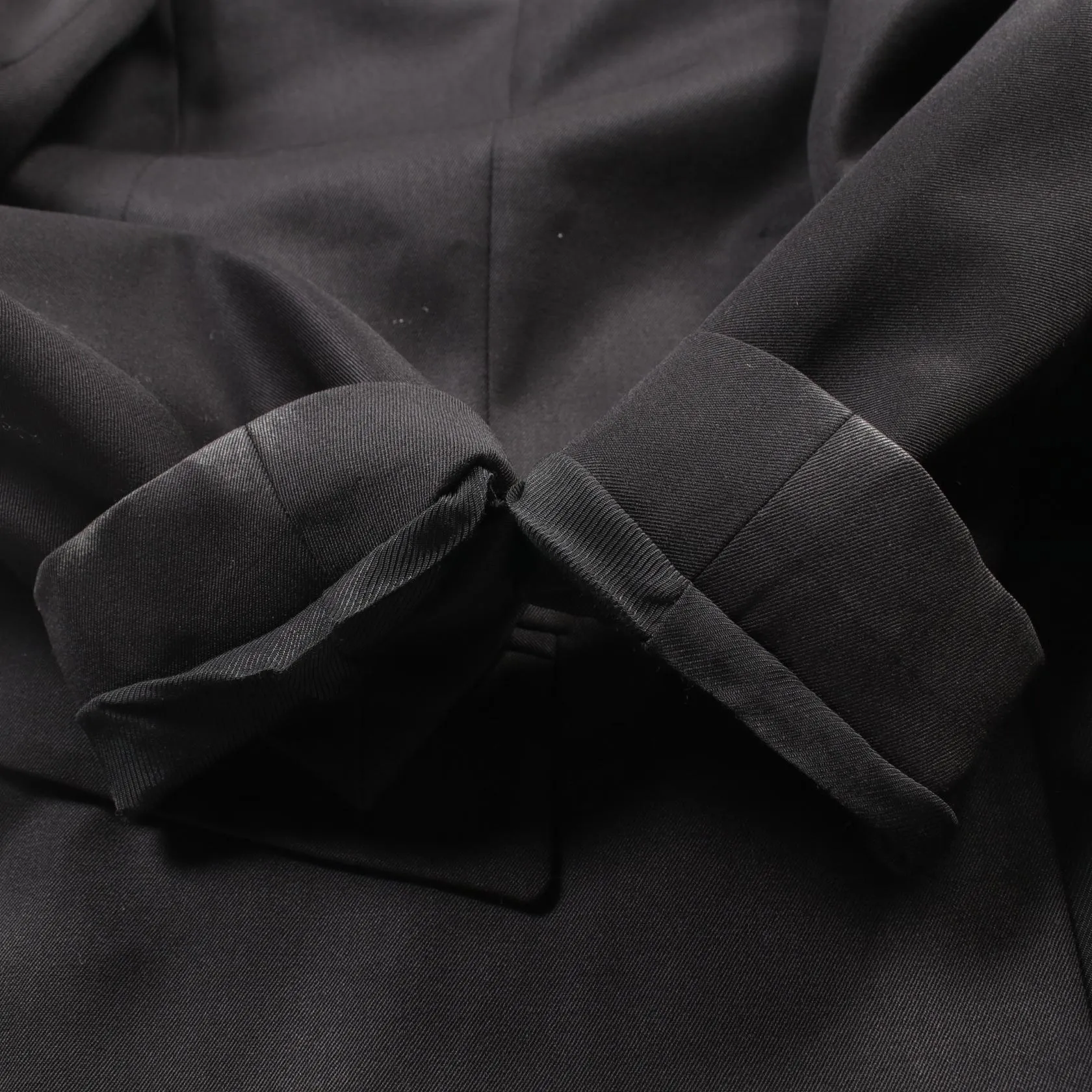 Balmain Wool Collarless Jacket Black