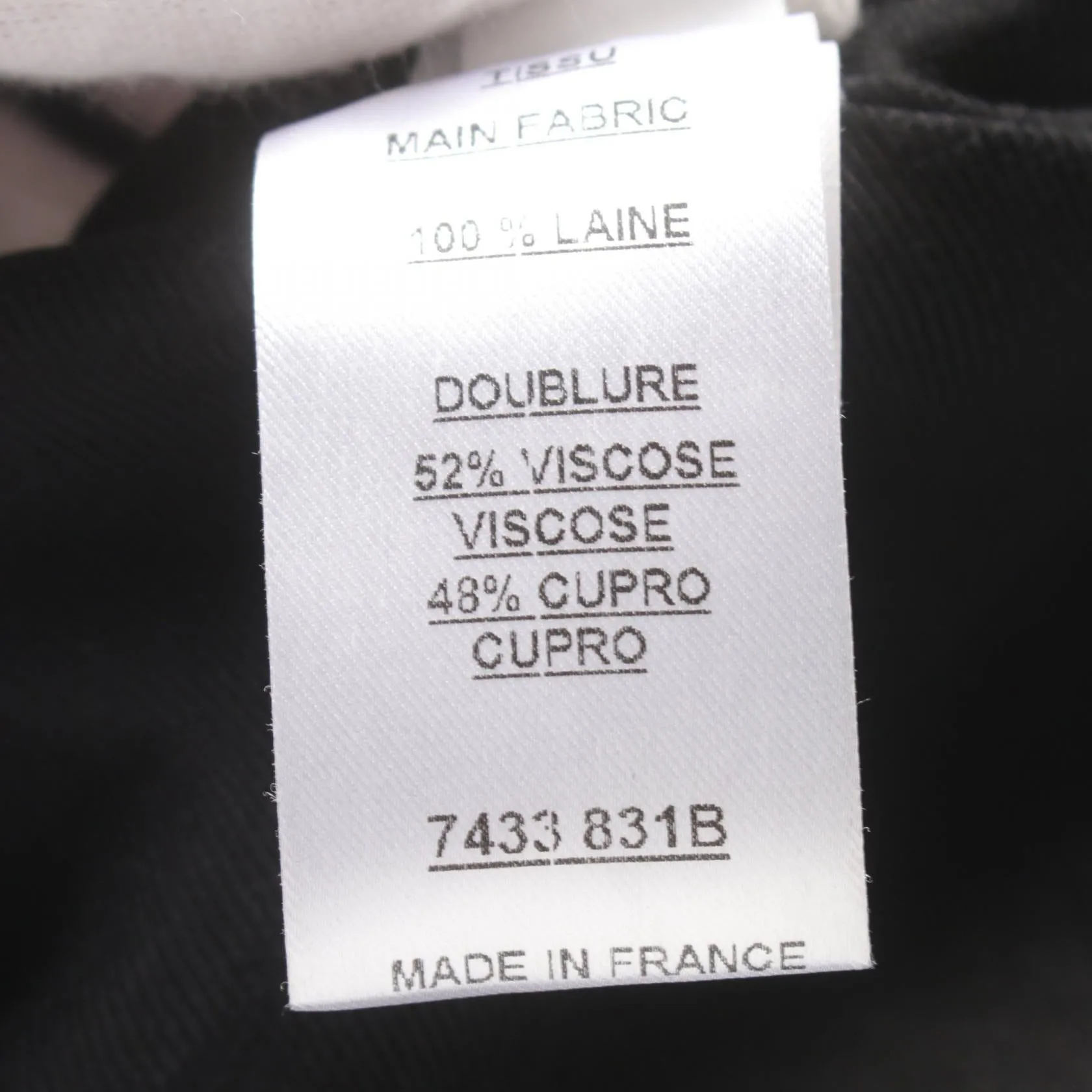 Balmain Wool Collarless Jacket Black