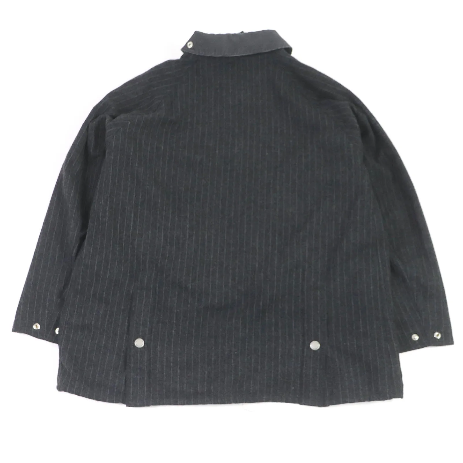 Barbour Wool Nylon Blouson Coverall Gray 38