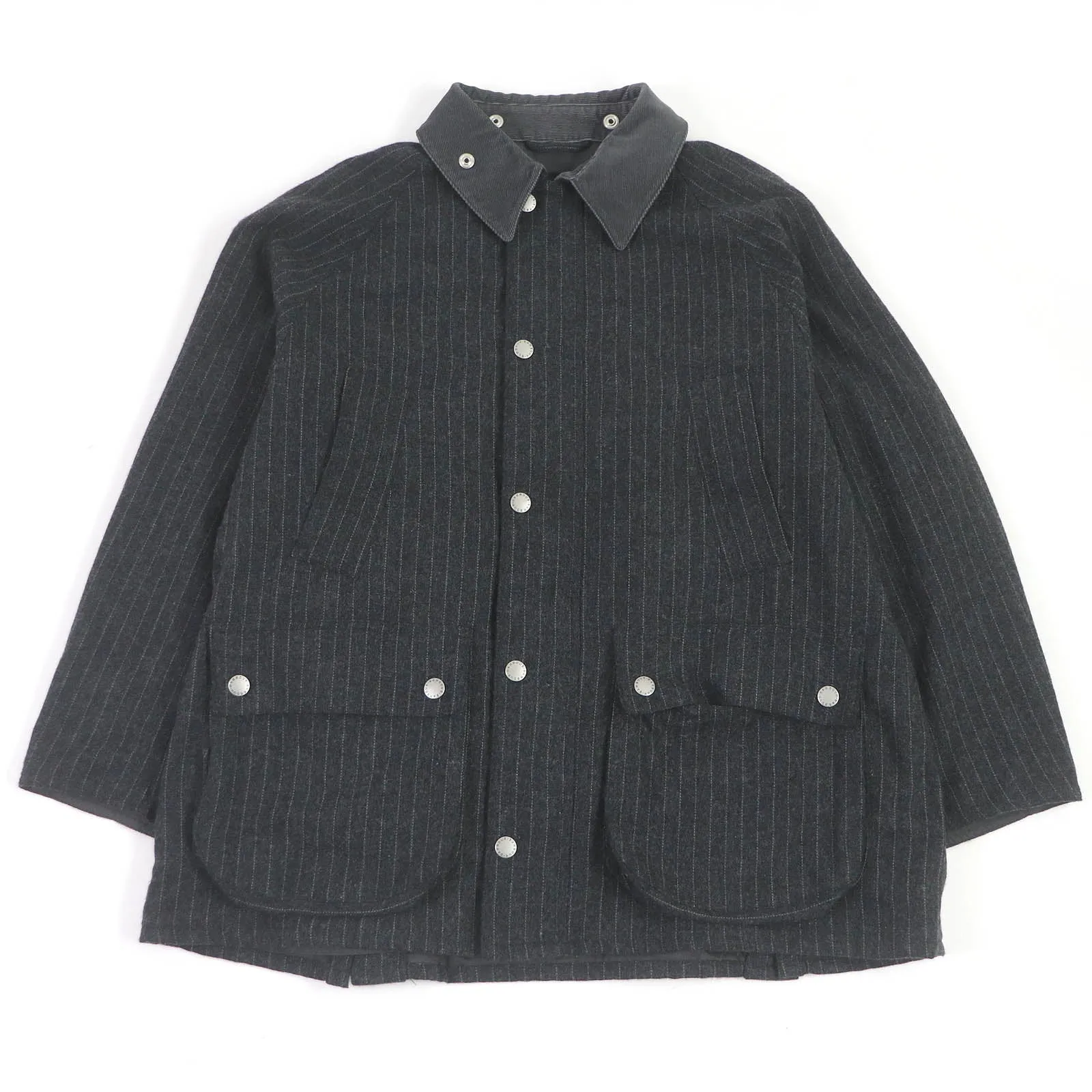 Barbour Wool Nylon Blouson Coverall Gray 38