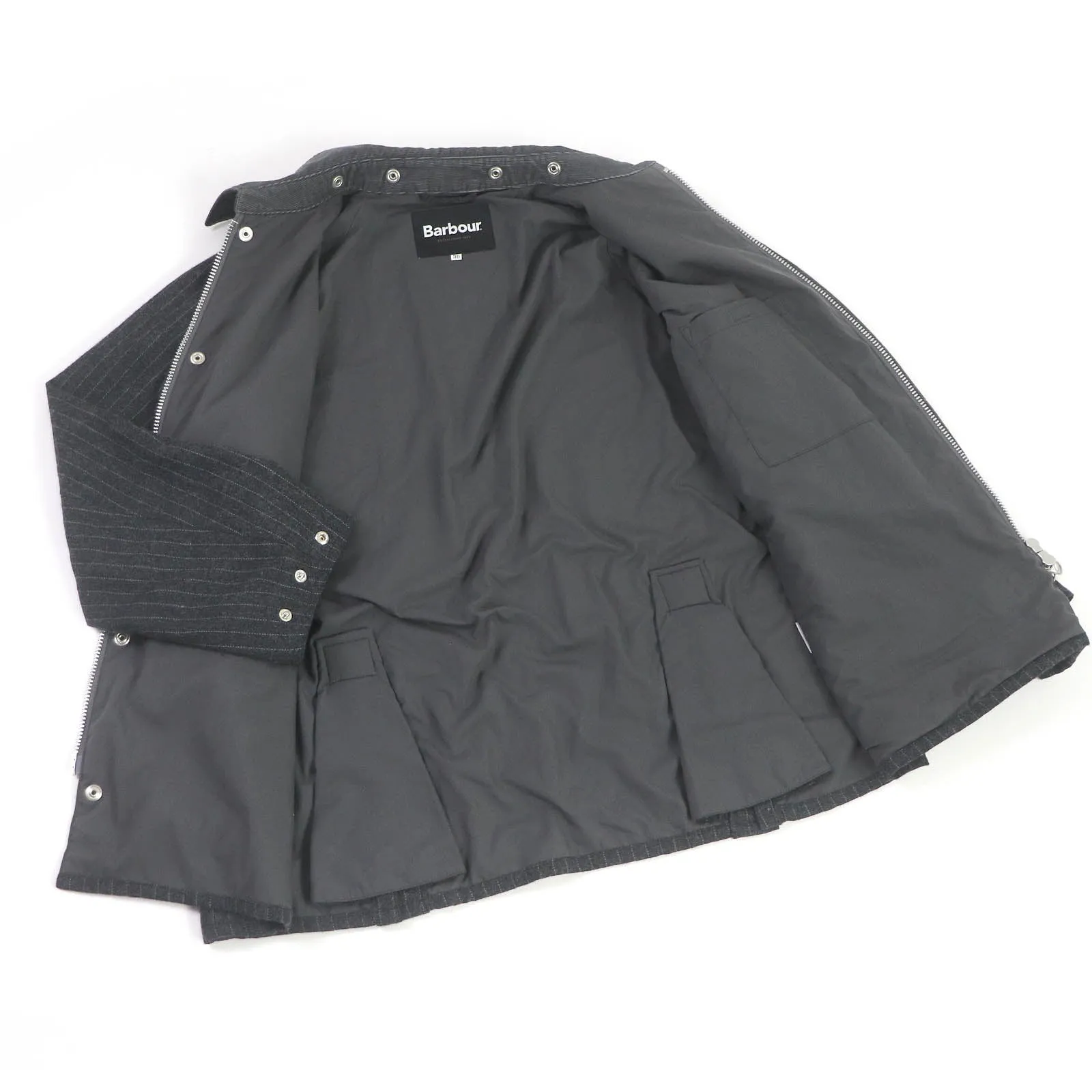 Barbour Wool Nylon Blouson Coverall Gray 38