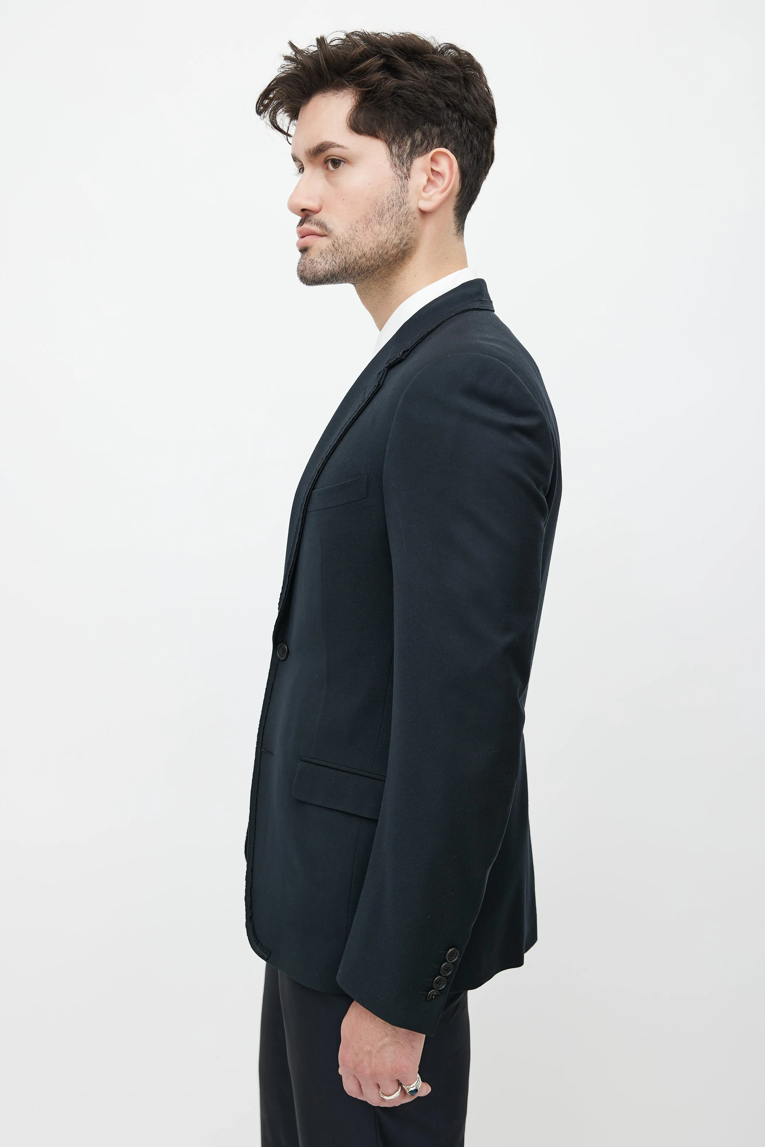 Black Wool Blazer