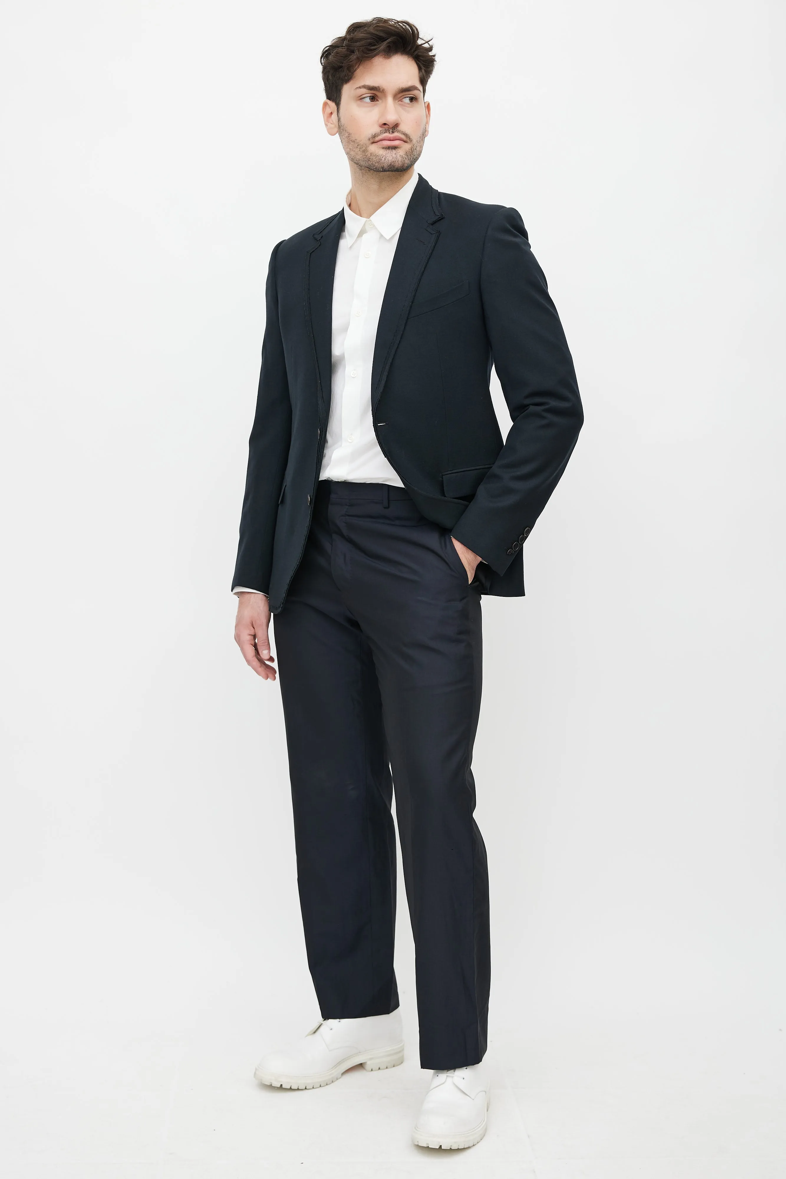 Black Wool Blazer
