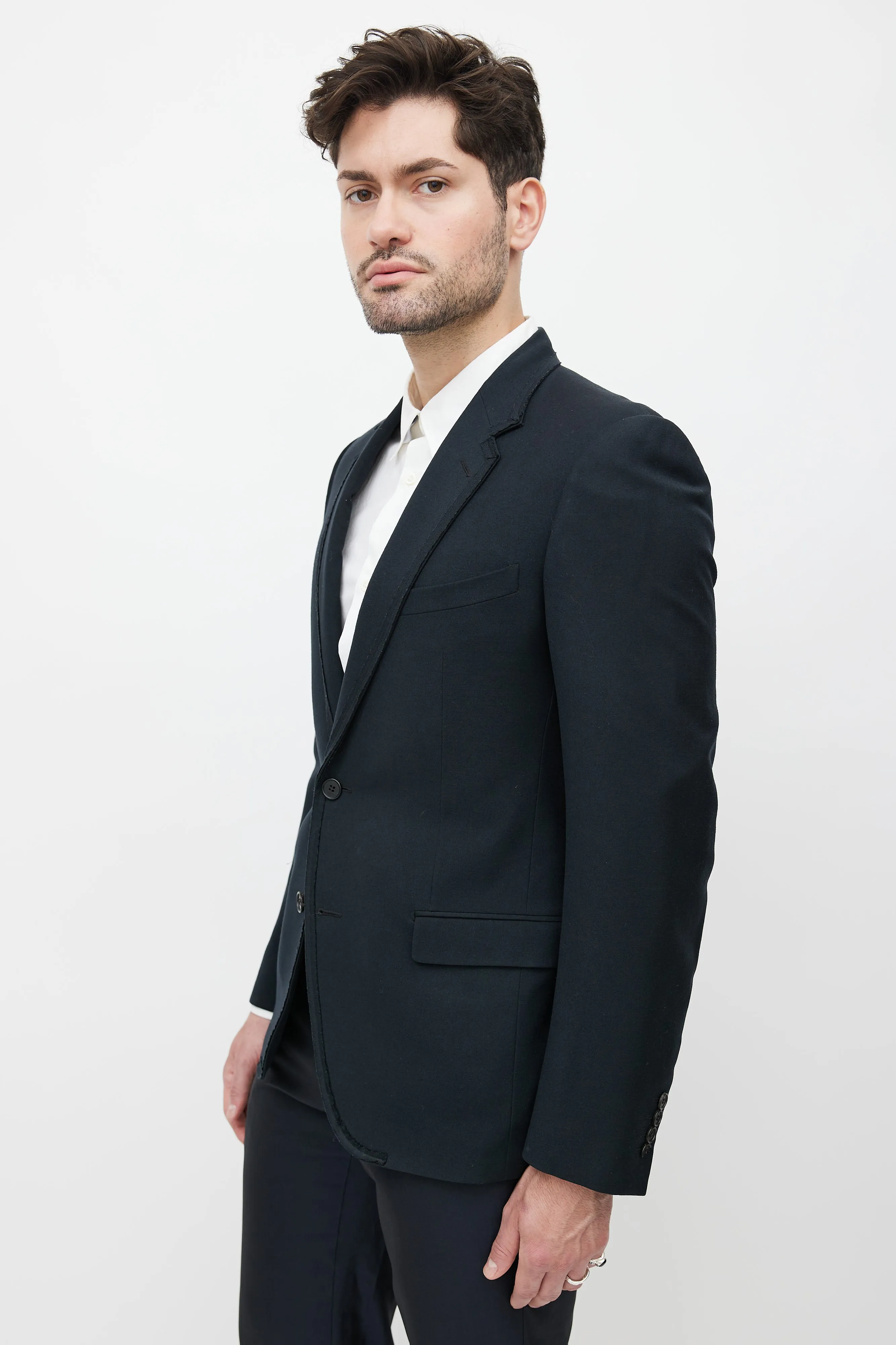 Black Wool Blazer