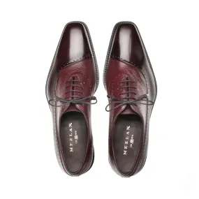 Burgundy Mezlan Men's Dress Lace Up Shoes Fashion Bal Oxford Postdam