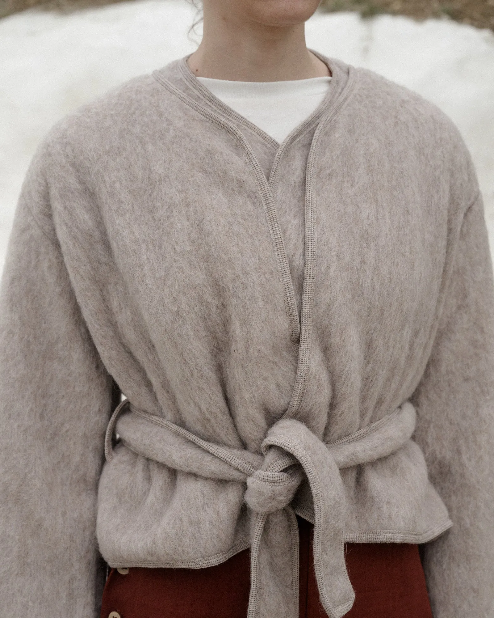 Capas Jacket - Brushed Wool - Sahara