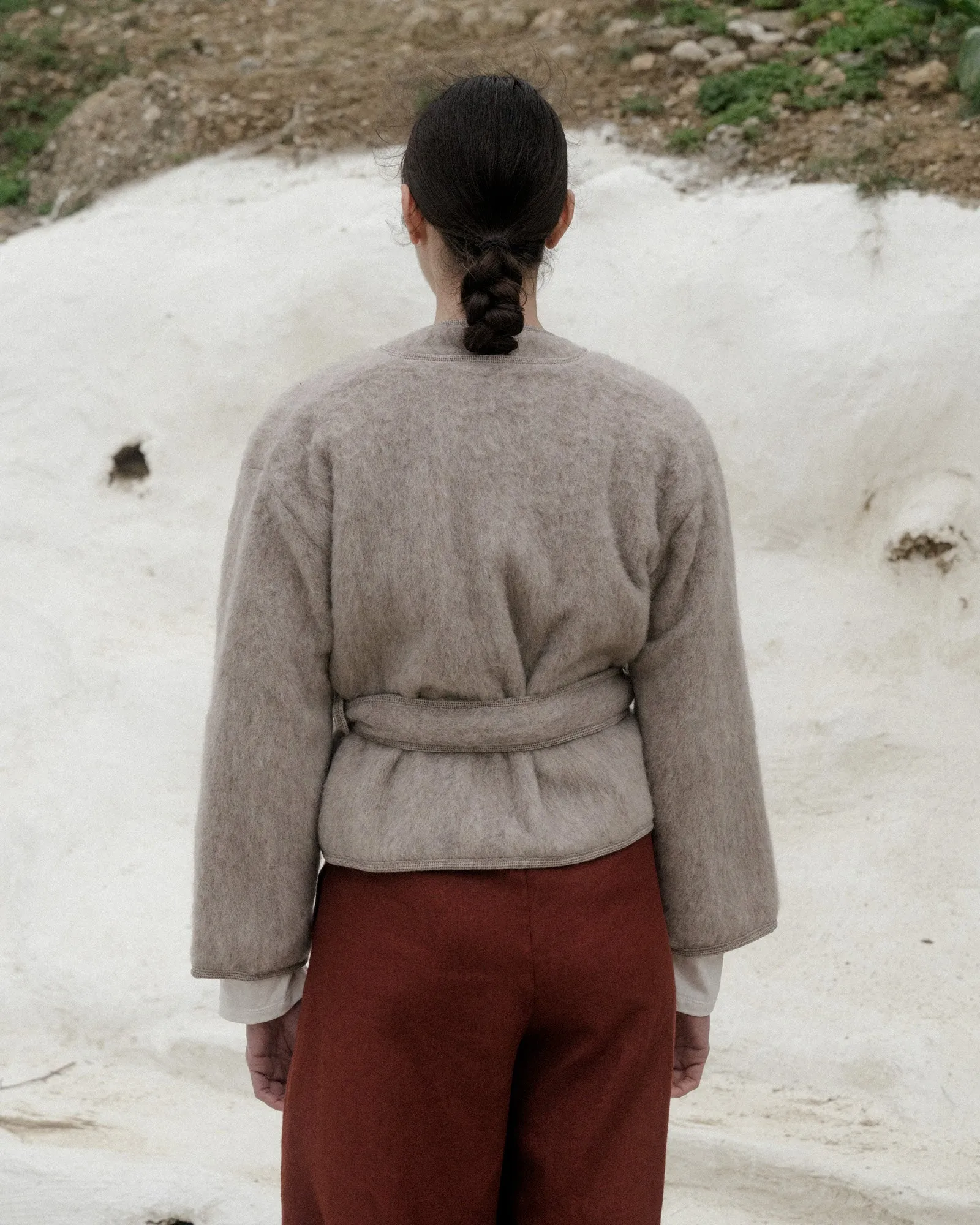 Capas Jacket - Brushed Wool - Sahara