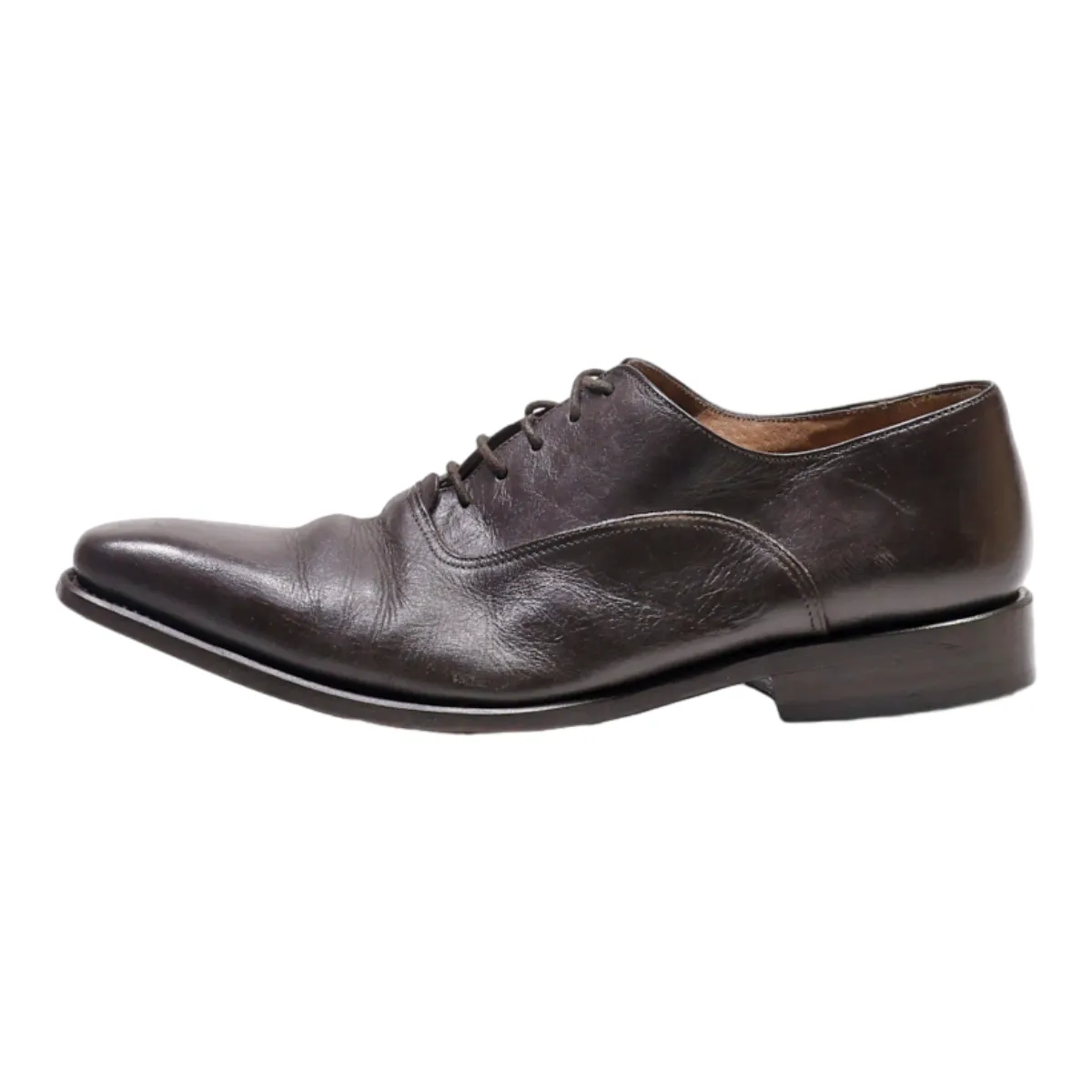CARLINGTON Oxford Shoes Brown Leather Mens UK 6.5
