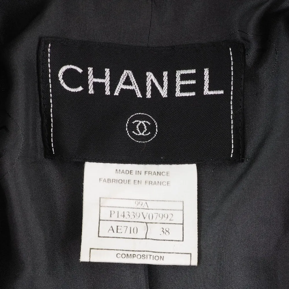 Chanel Wool Tailored Jacket Black