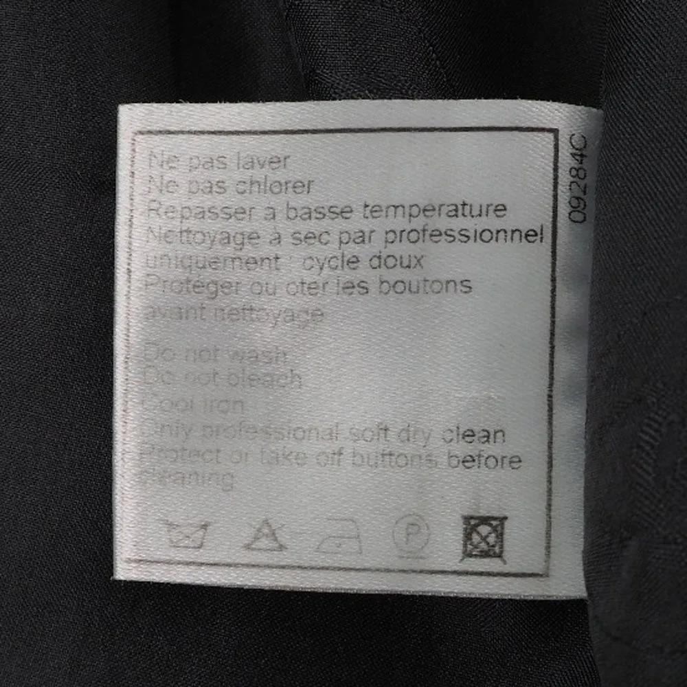 Chanel Wool Tailored Jacket Black