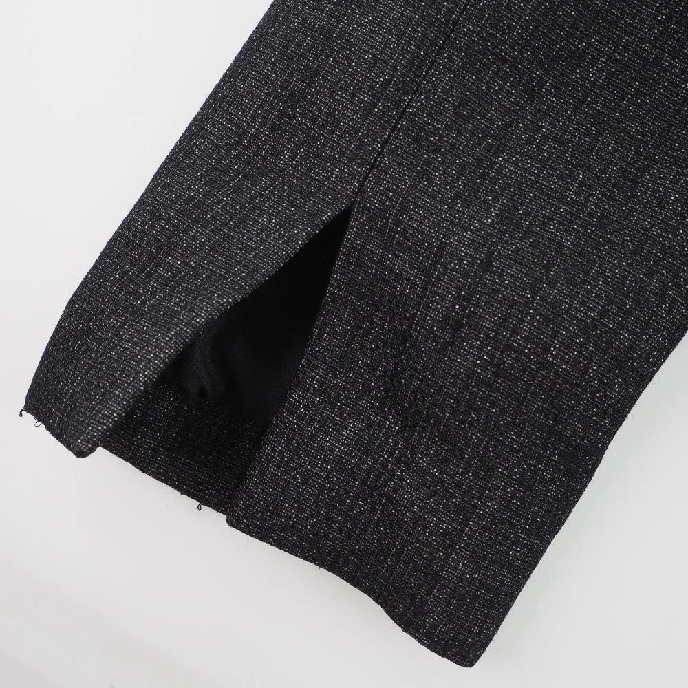 Chanel Wool Tailored Jacket Black