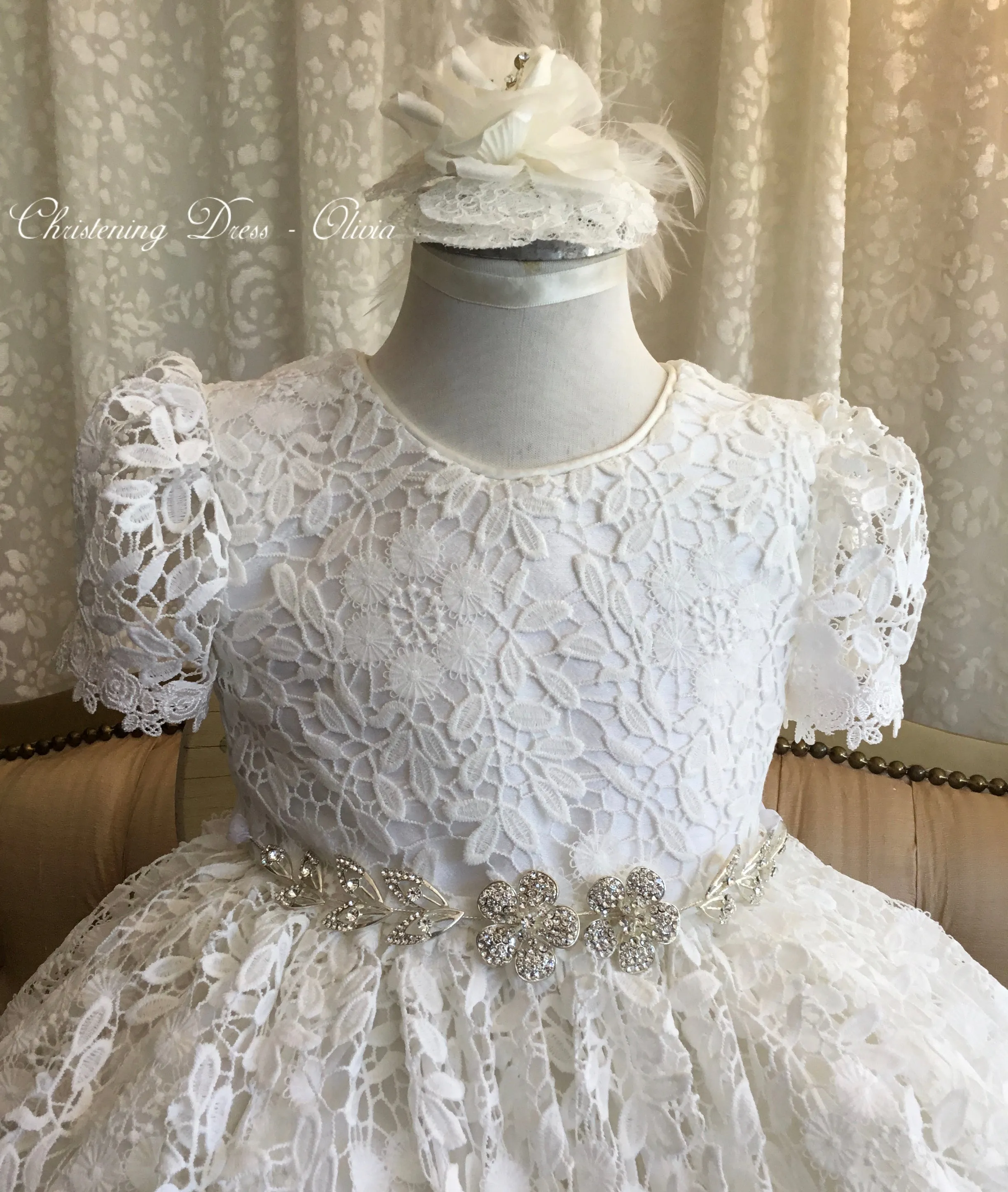 Christening Toddlers Dress - Olivia