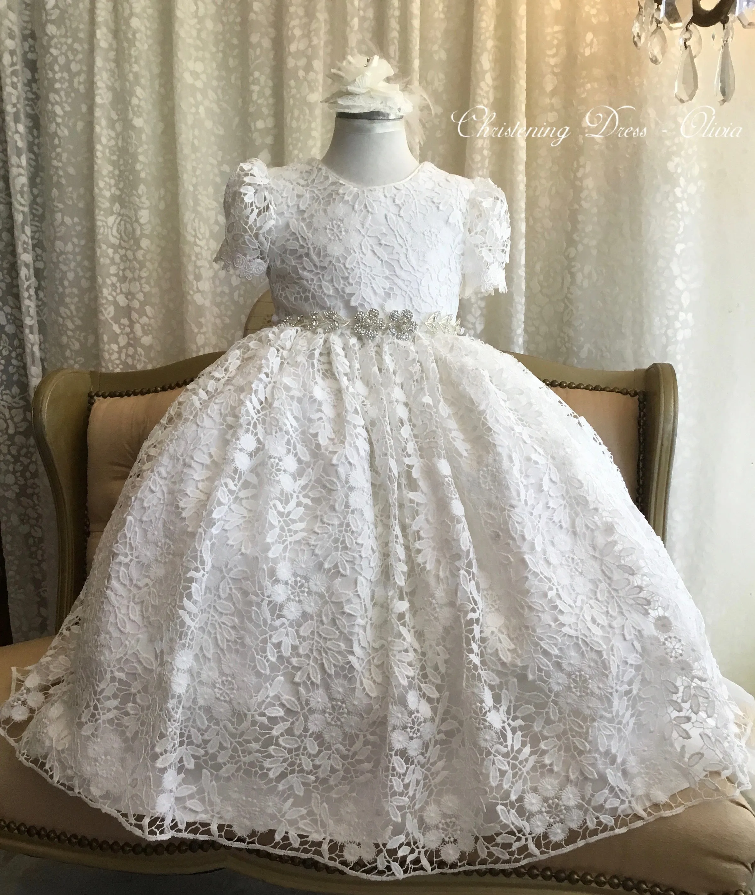 Christening Toddlers Dress - Olivia