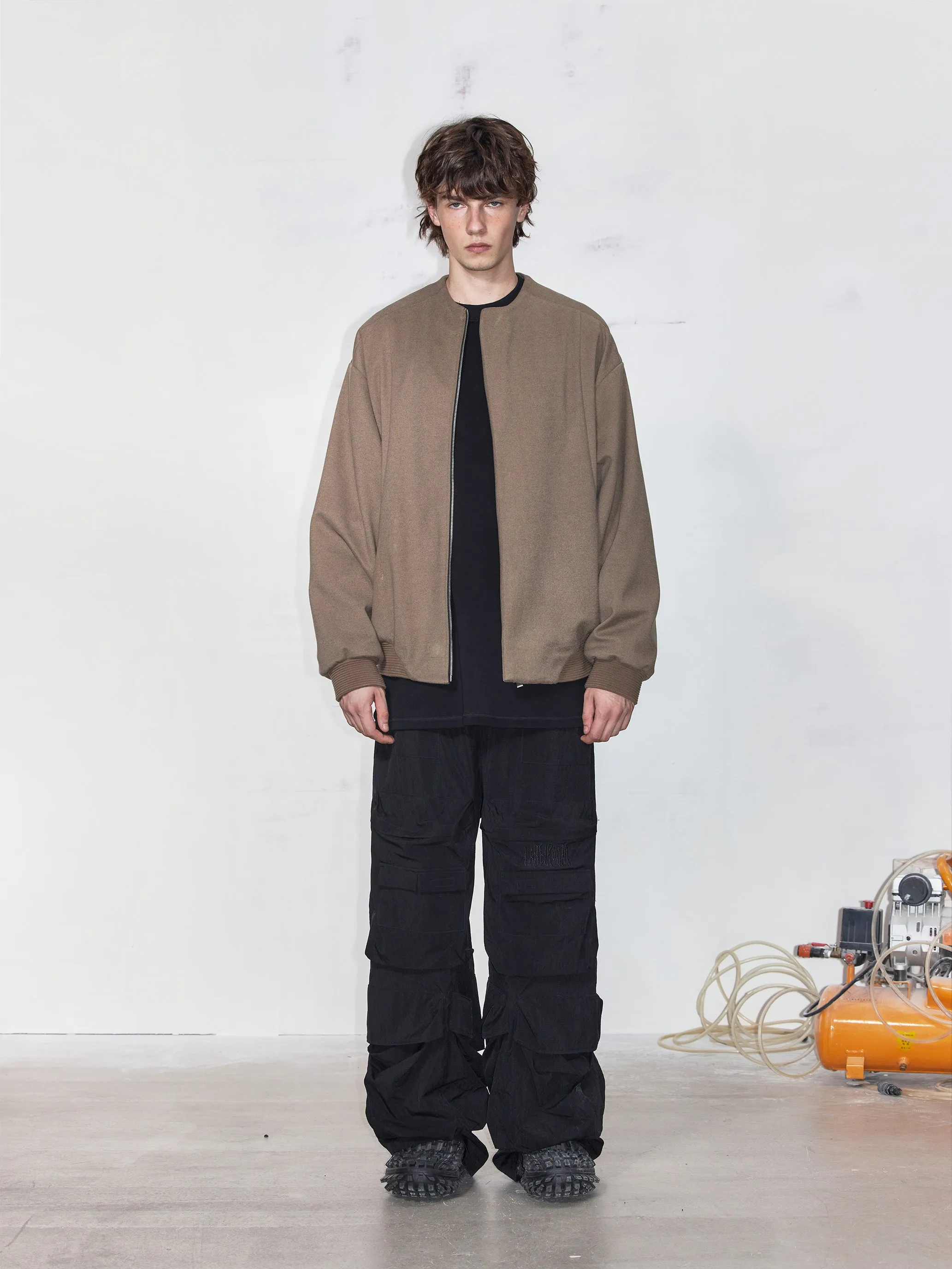 Embroidered wool jacket