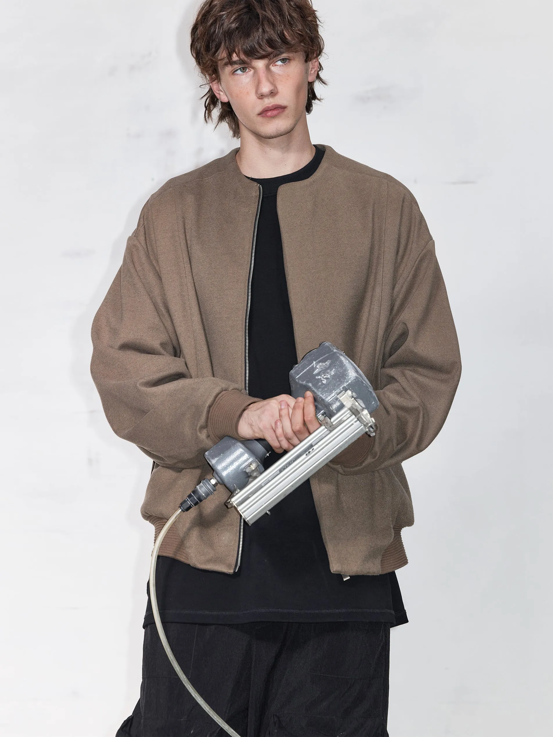 Embroidered wool jacket