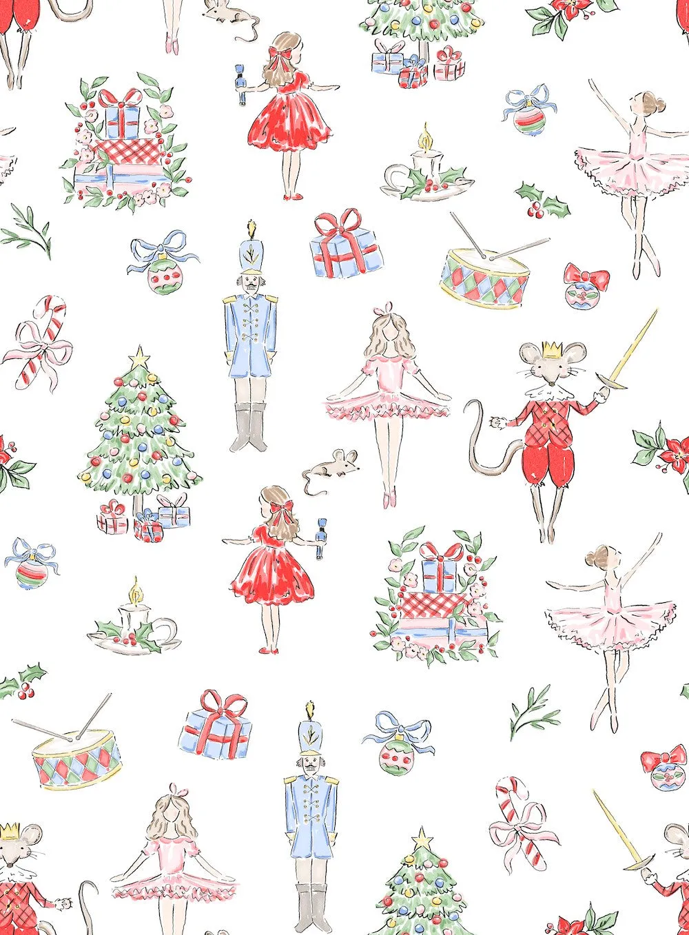 James & Lottie Girls Red Christmas Nutcracker Top & Velvet Kate Skirt Set