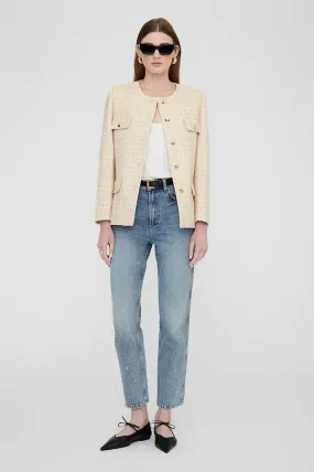 JANET JACKET - CREAM AND PEACH