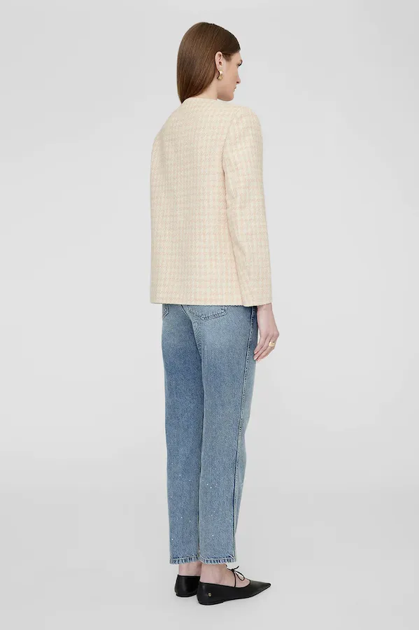 JANET JACKET - CREAM AND PEACH
