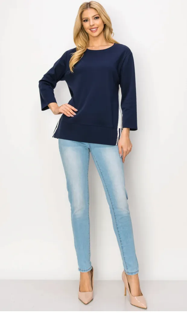 Joh Regina Top Navy