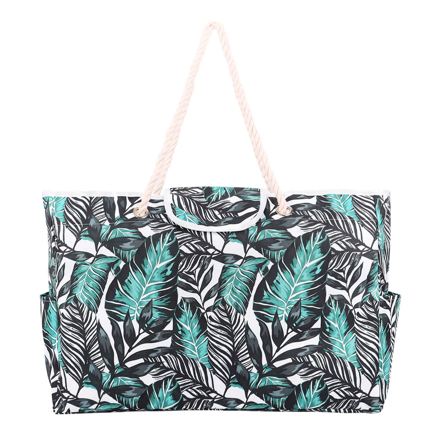 Larg Capacity Stripe Printing Oxford Beach Bag-Showtown