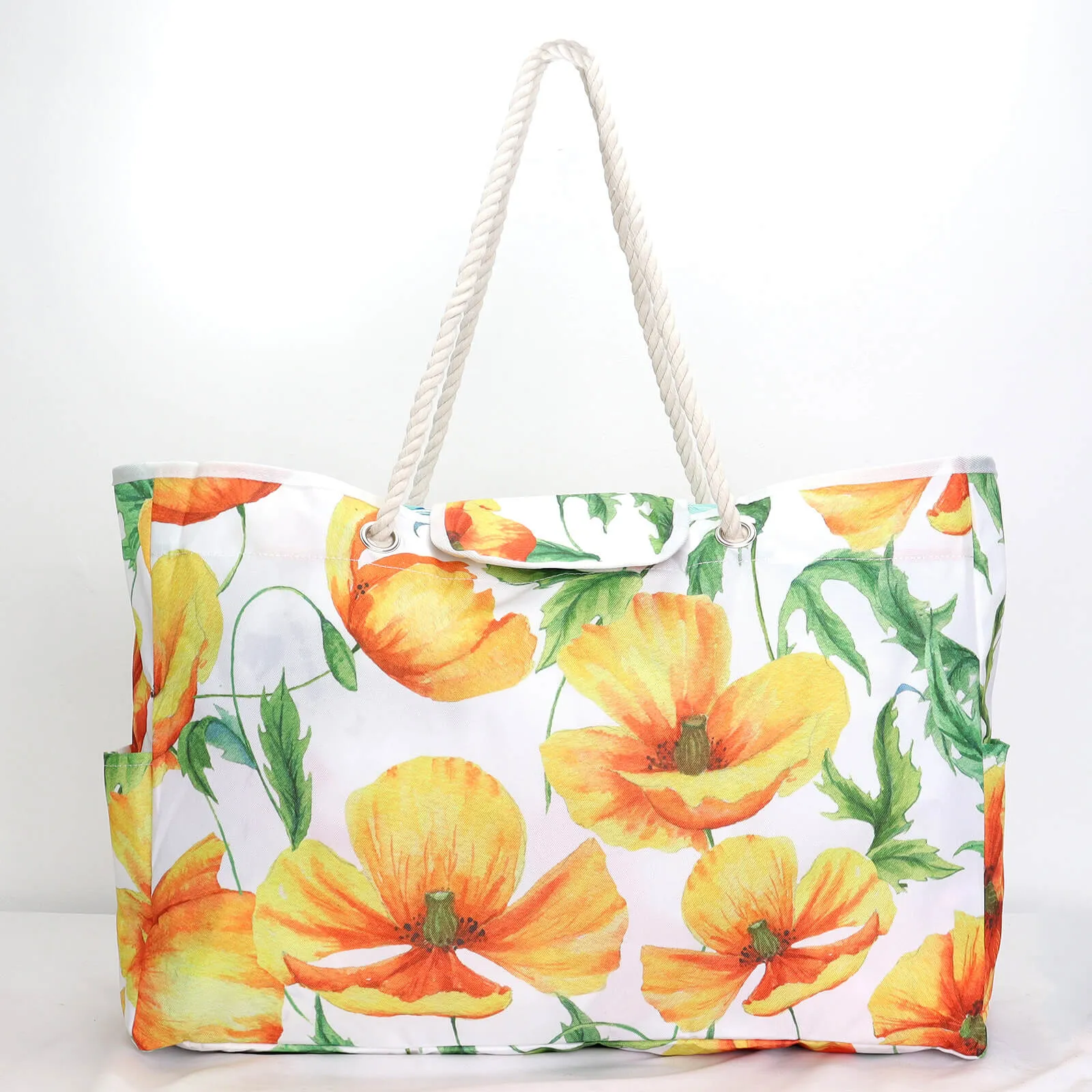 Larg Capacity Stripe Printing Oxford Beach Bag-Showtown