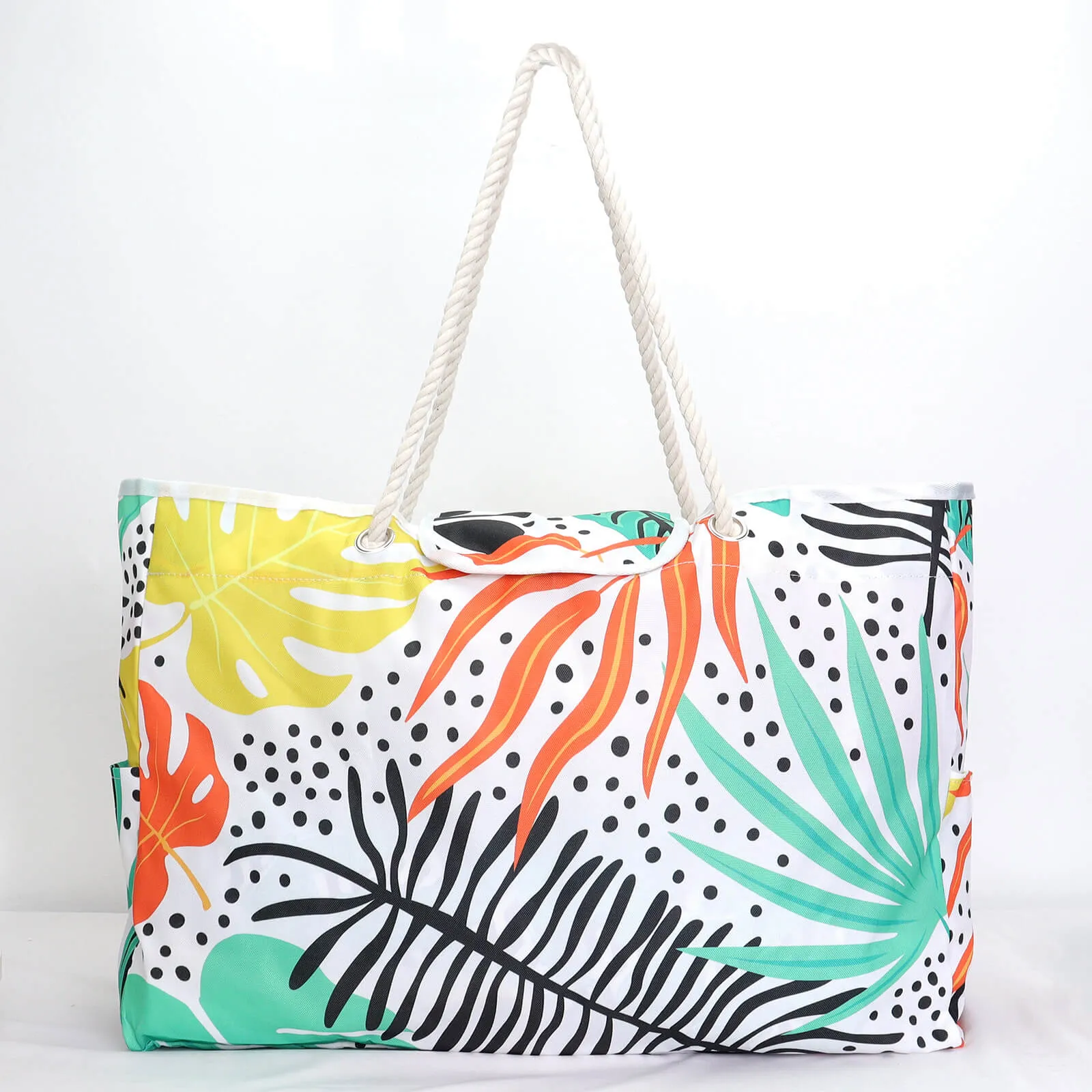 Larg Capacity Stripe Printing Oxford Beach Bag-Showtown