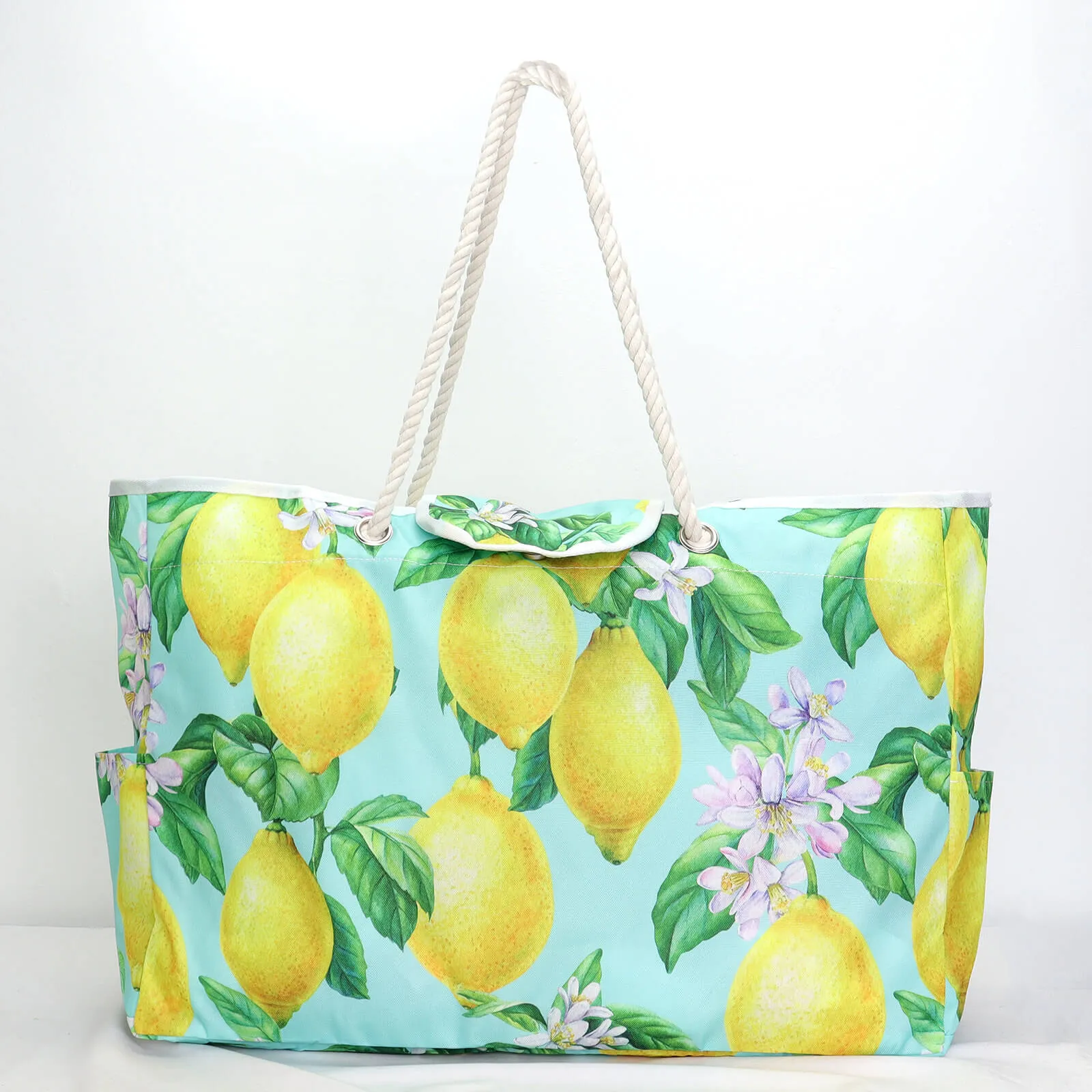 Larg Capacity Stripe Printing Oxford Beach Bag-Showtown