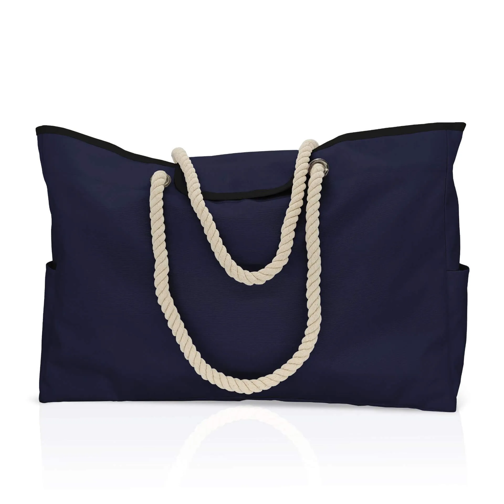 Larg Capacity Stripe Printing Oxford Beach Bag-Showtown