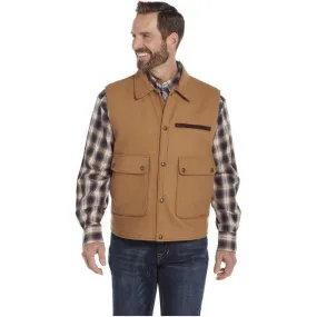 Men's Cripple Creek Wool Melton Vest With Nubuck Leather Trim & Concealed Carry Pocket CR38566-26