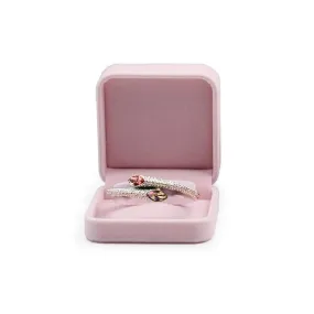 Pink Velvet Bangle Jewelry Gift Box H00804