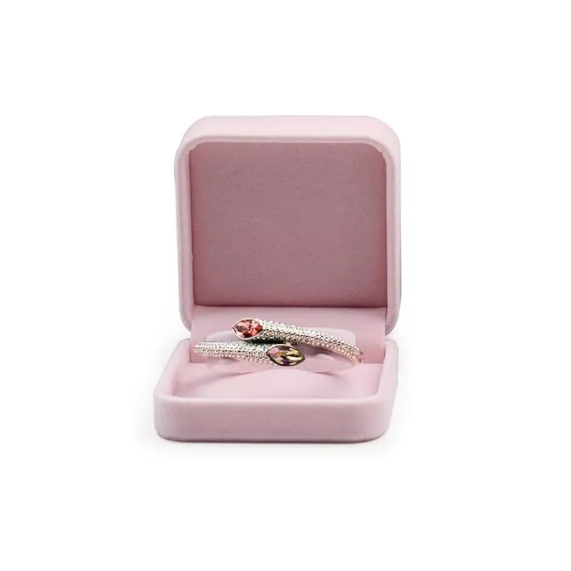 Pink Velvet Bangle Jewelry Gift Box H00804