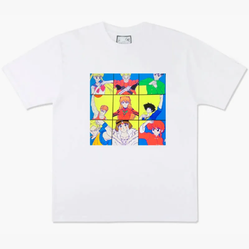 Retro Anime Characters Aesthetic T-Shirt Heart Hand Sign
