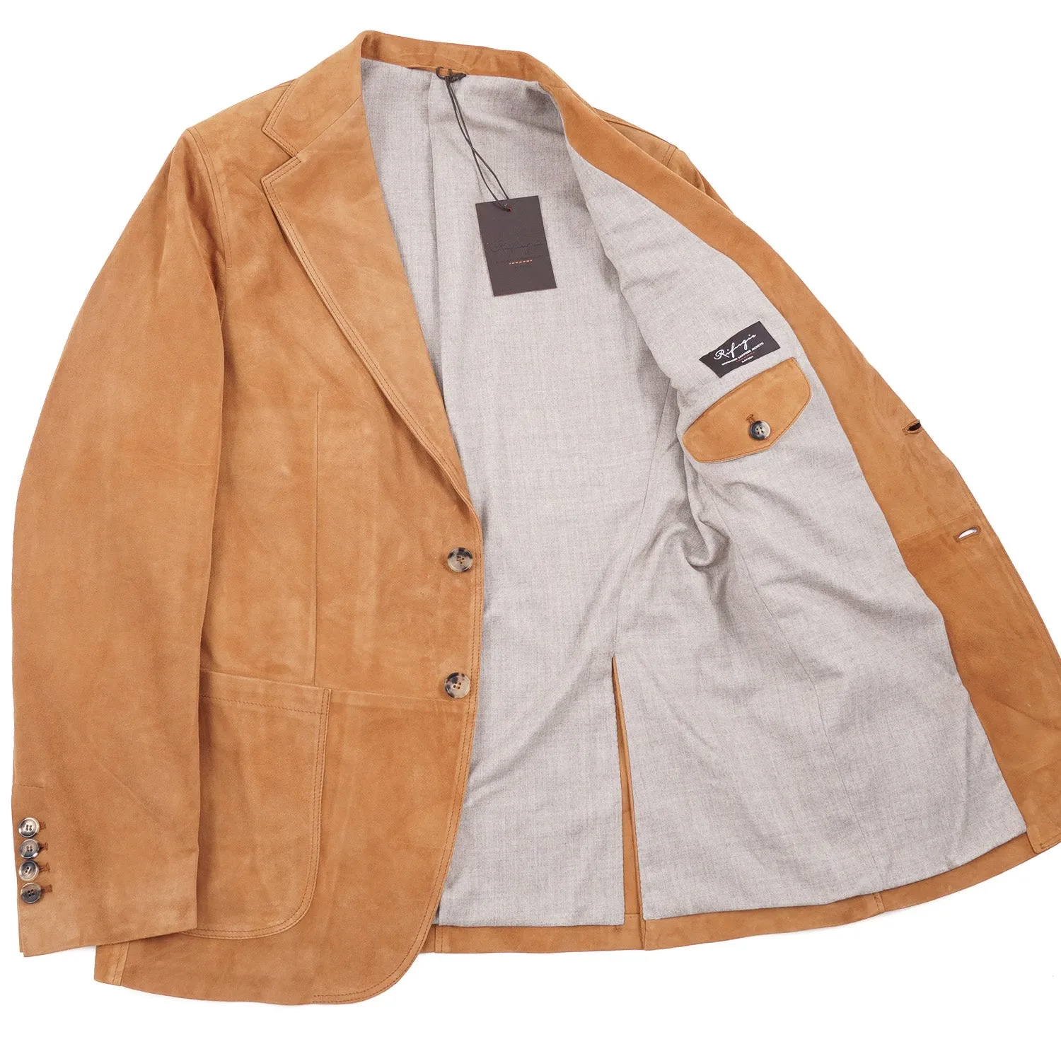 Rifugio Lambskin Suede Leather Blazer