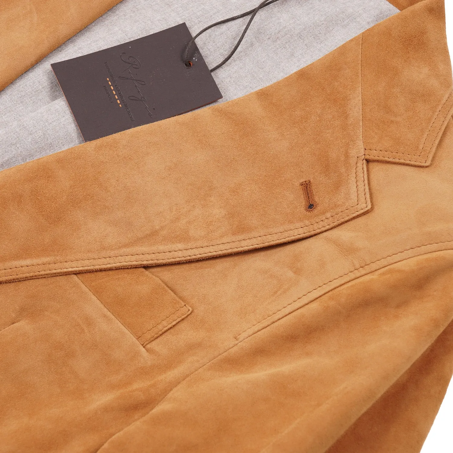 Rifugio Lambskin Suede Leather Blazer