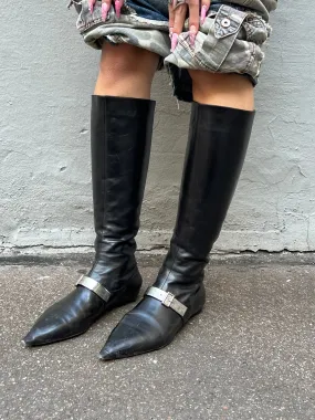 Vintage Emporio Armani Leather Boots 39