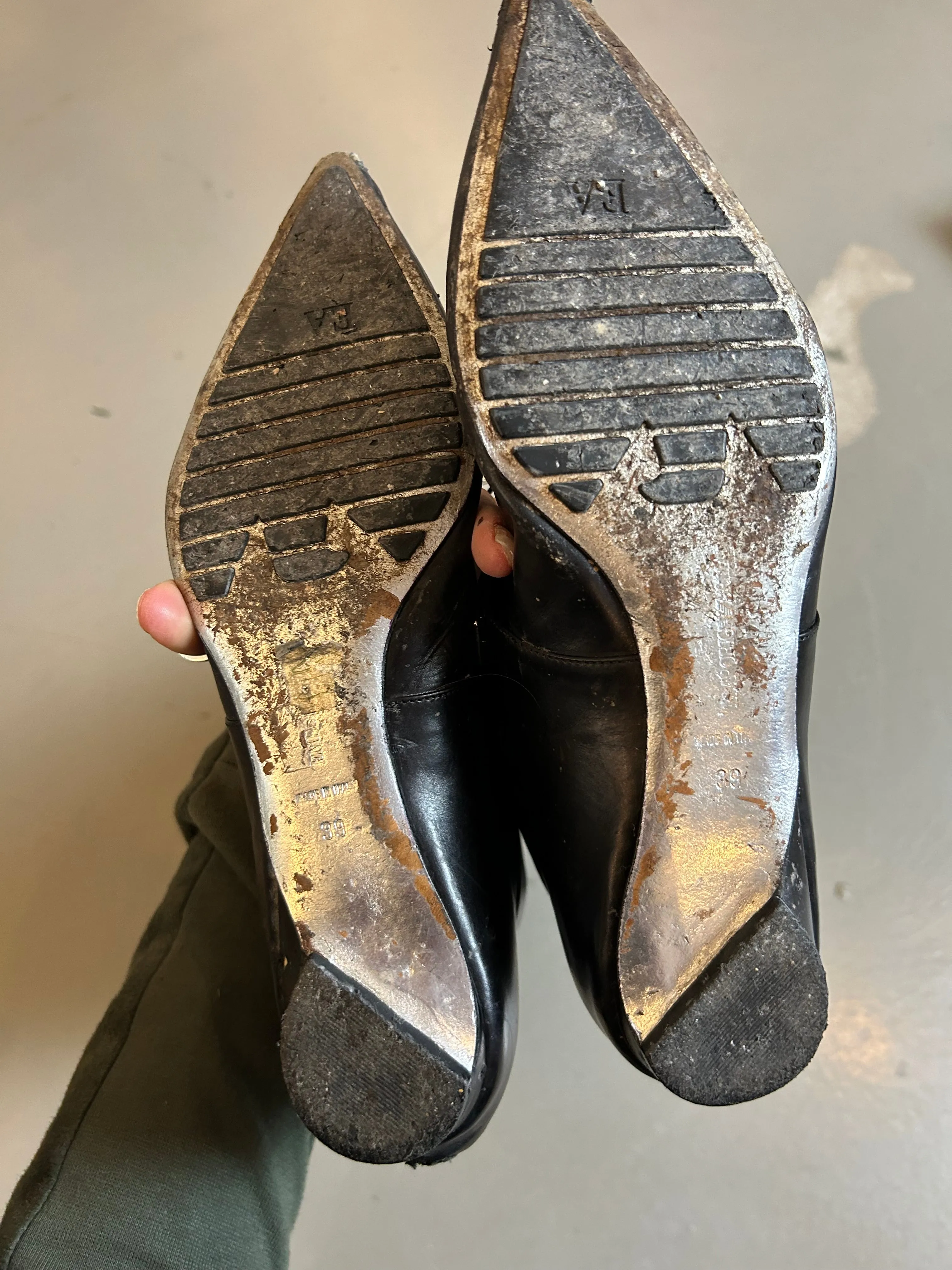 Vintage Emporio Armani Leather Boots 39