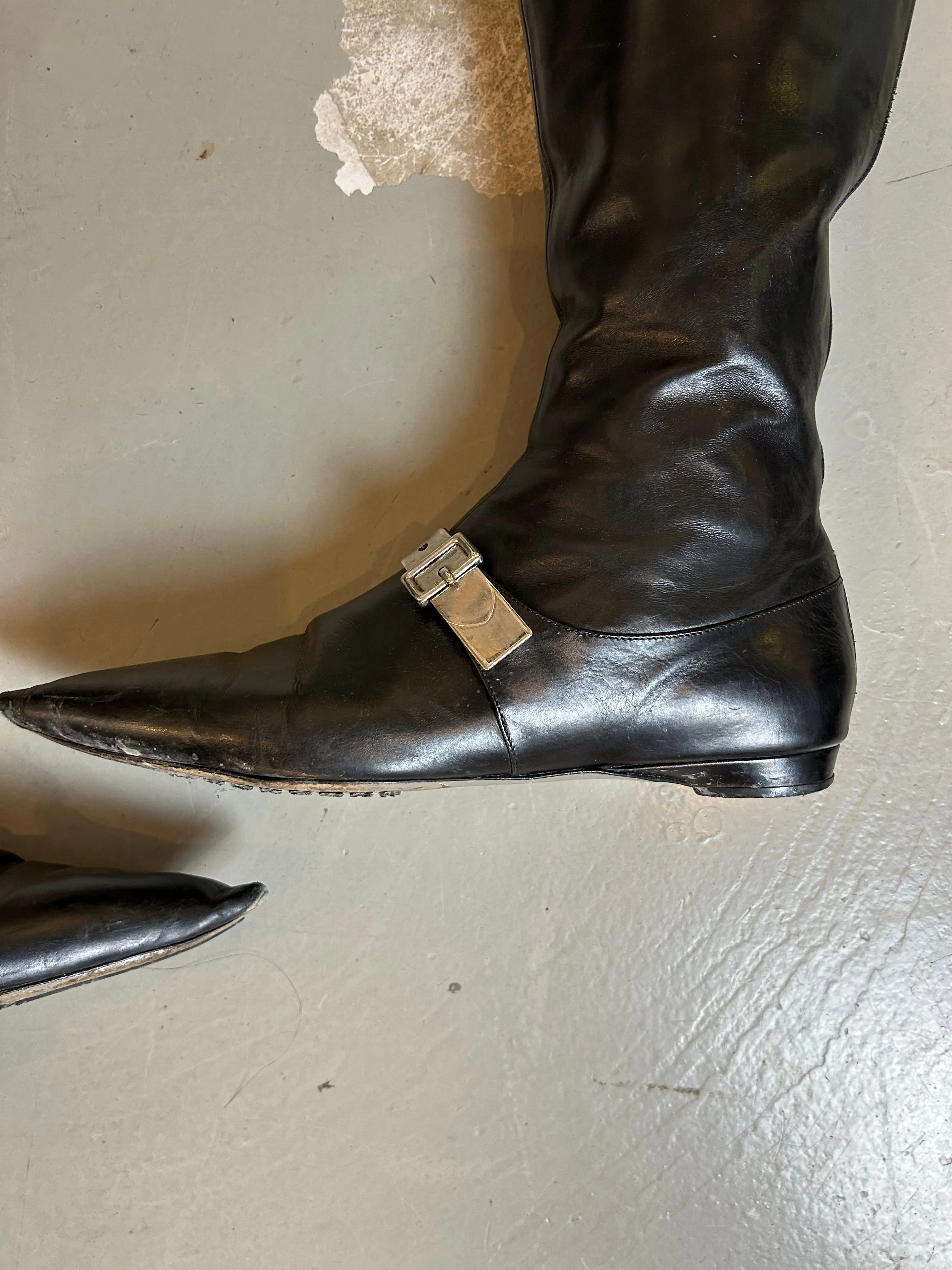 Vintage Emporio Armani Leather Boots 39