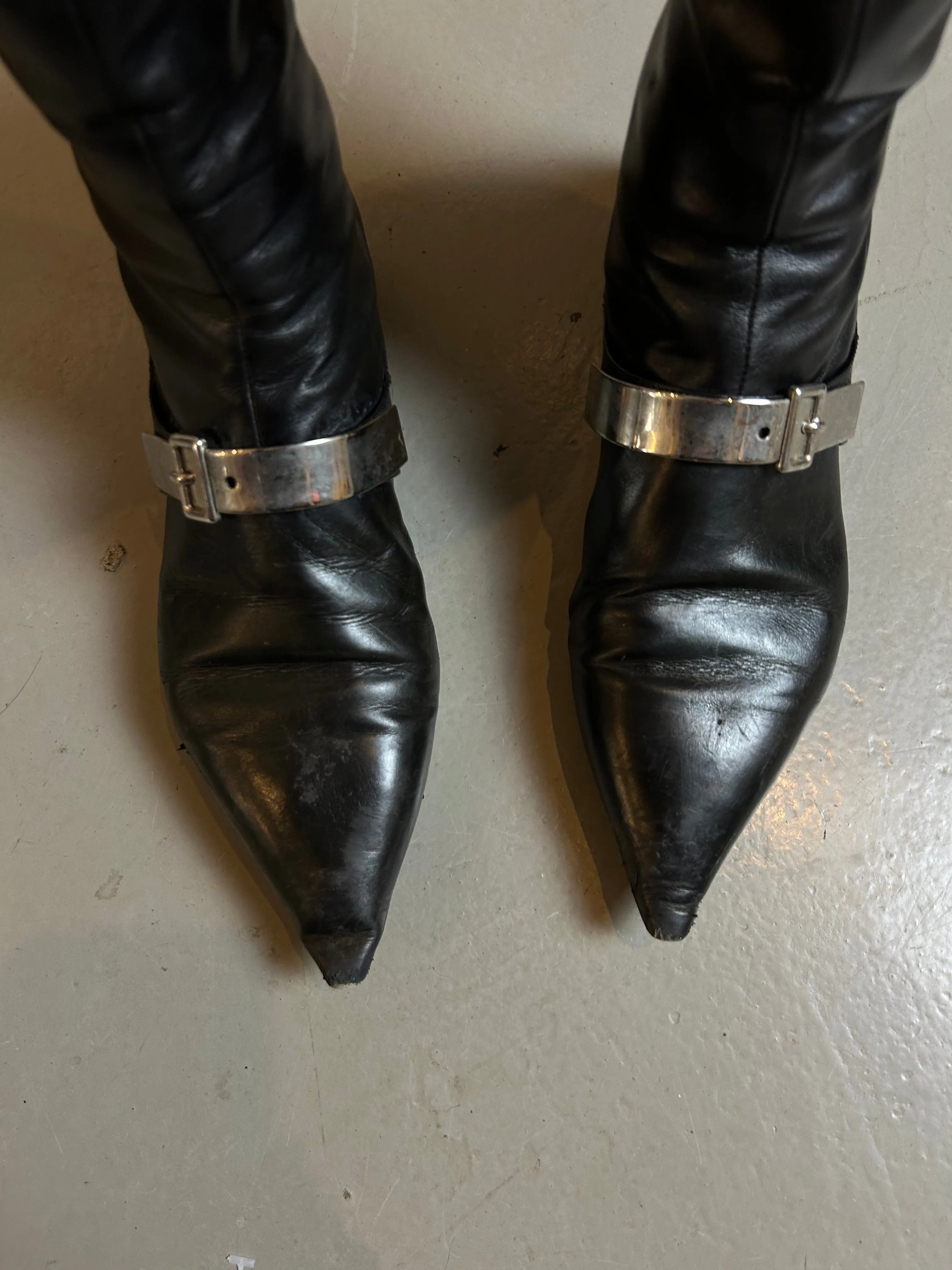 Vintage Emporio Armani Leather Boots 39
