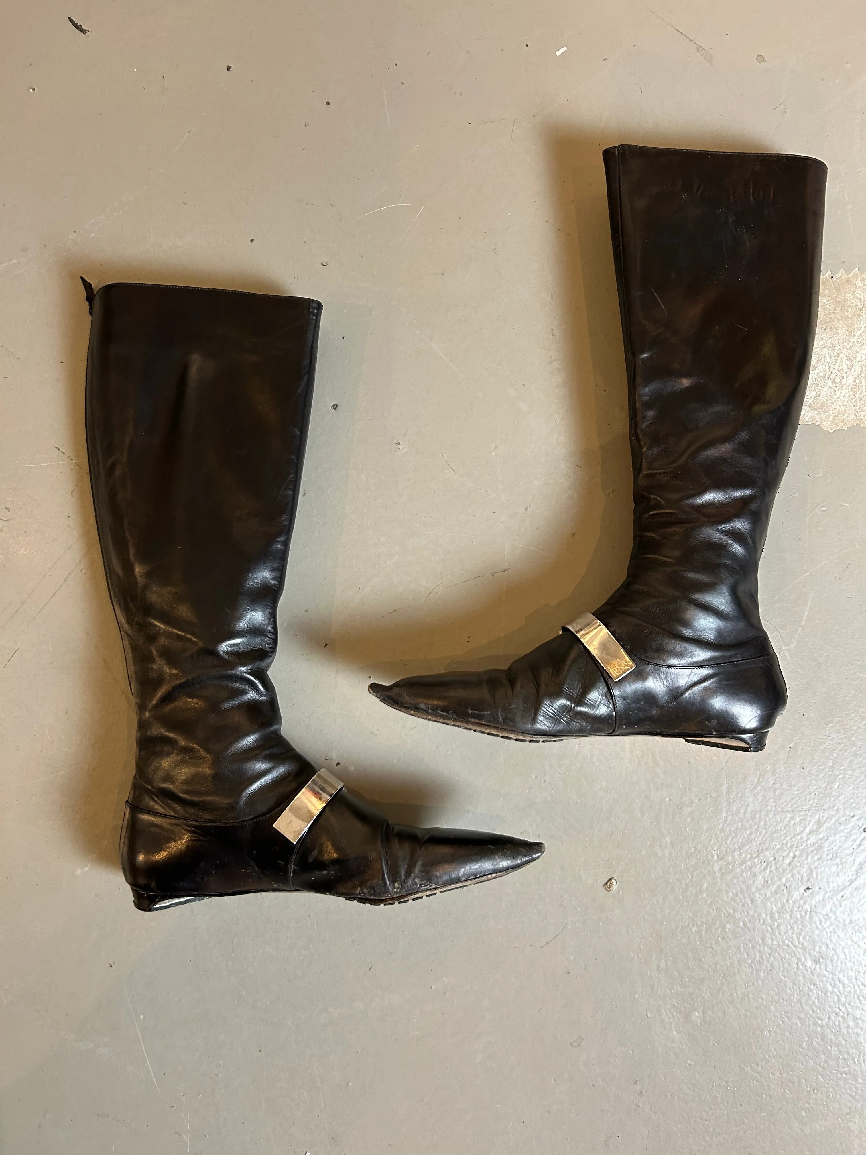 Vintage Emporio Armani Leather Boots 39