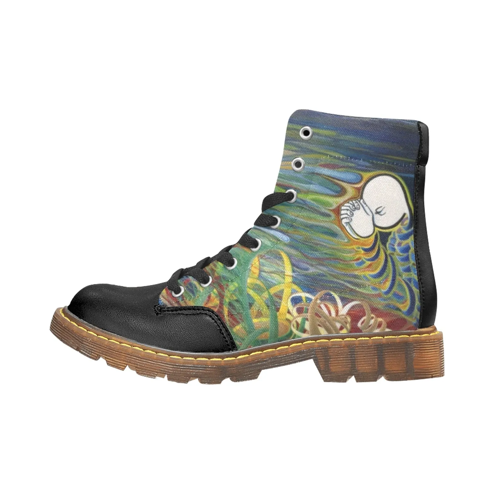 WAGE ART for thou art Apache Round Toe Men's Winter Boots (Model 1402)