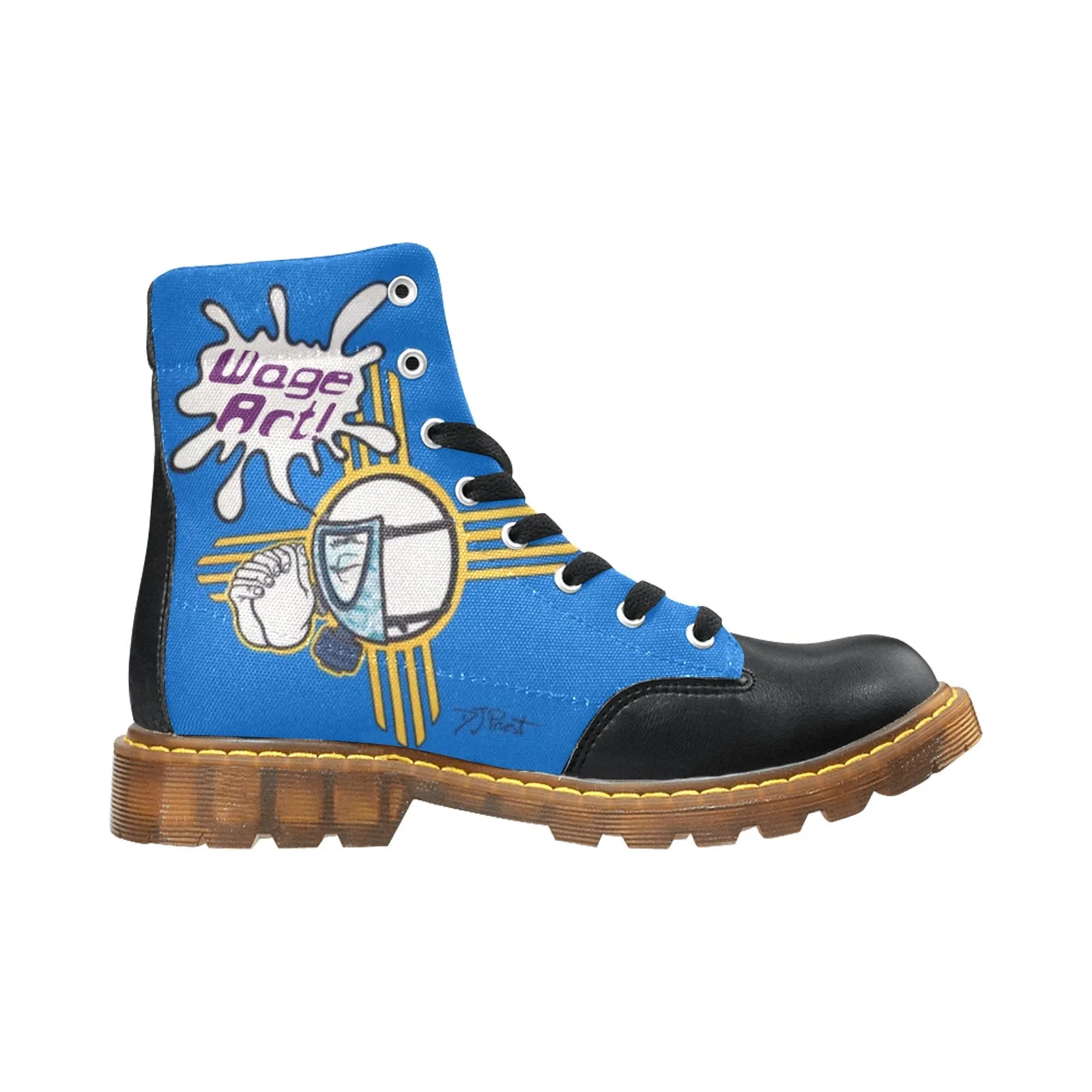 WAGE ART for thou art Apache Round Toe Men's Winter Boots (Model 1402)