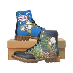 WAGE ART for thou art Apache Round Toe Men's Winter Boots (Model 1402)