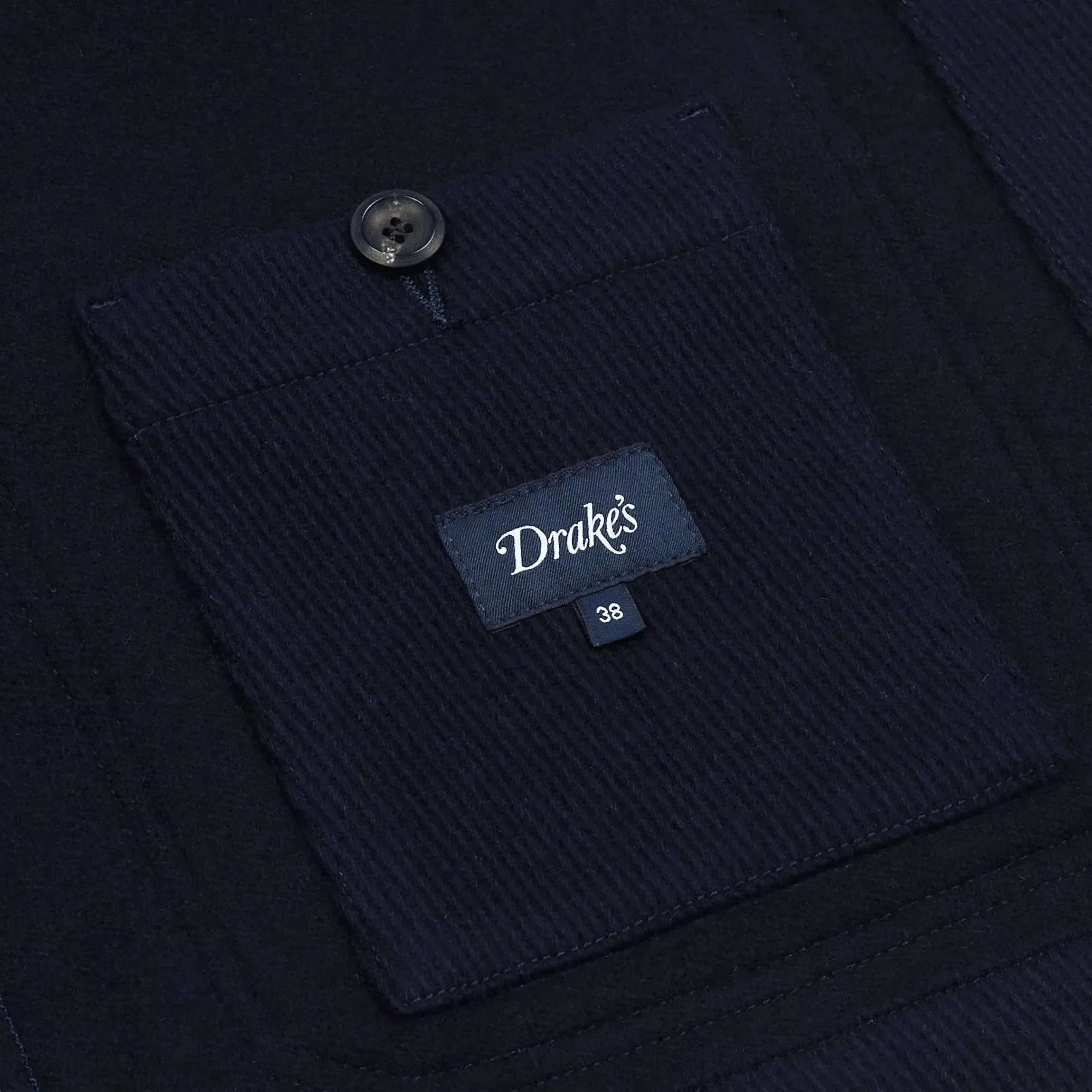 Wool 5 Pocket Chore Jacket - Navy
